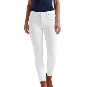 Lucky Brand Ava Crop White Jeans